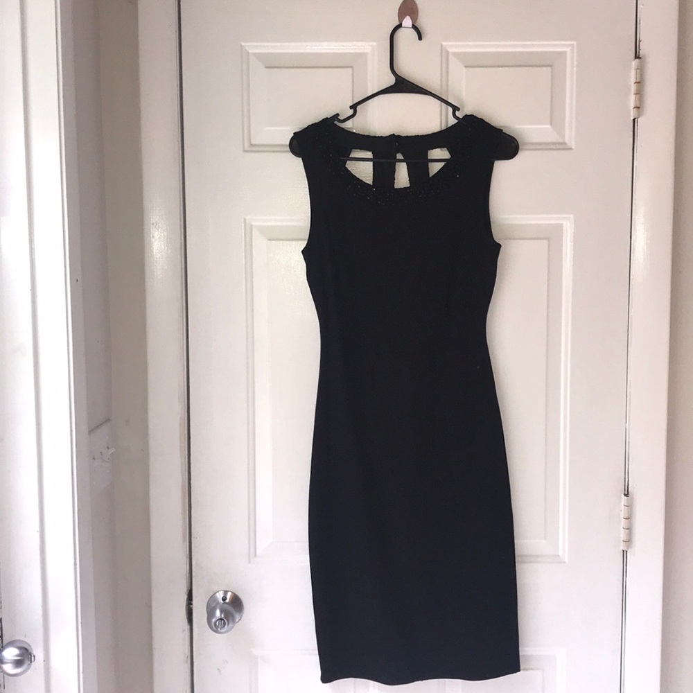 Black cocktail dress
